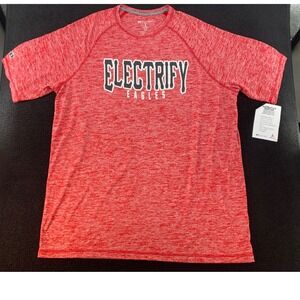 Holloway Electrify Eagles Red Heathered Short Sleeve‎ Athletic T-Shirt Adult L